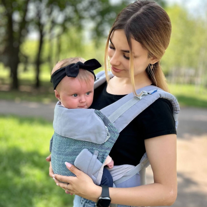 Ерго рюкзак з народження Simple Аквамарин (0-18 міс)