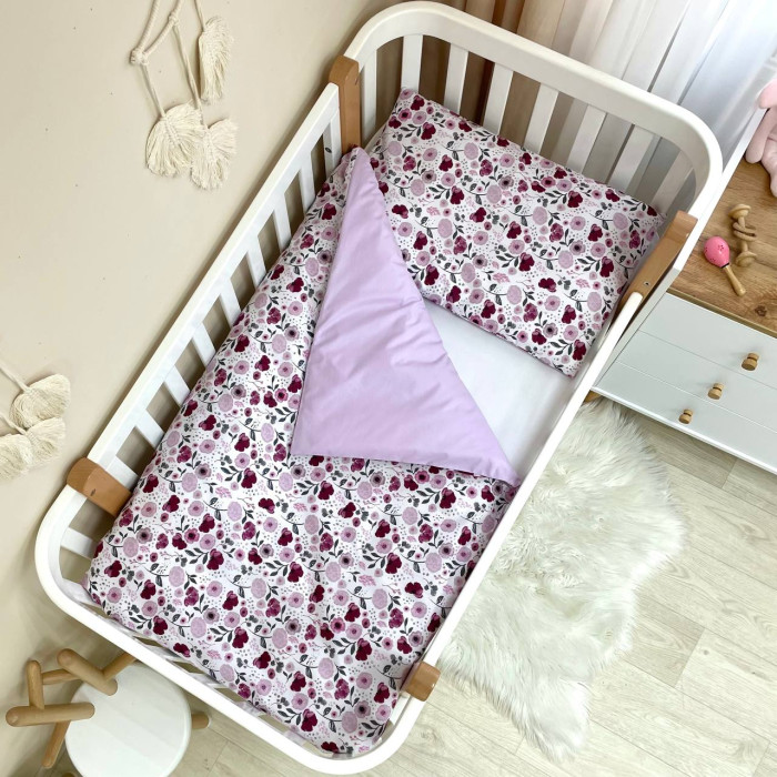 Змінна постіль Baby Mix Лілові квіти