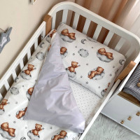 Змінна постіль Baby Mix Тедді сірий
