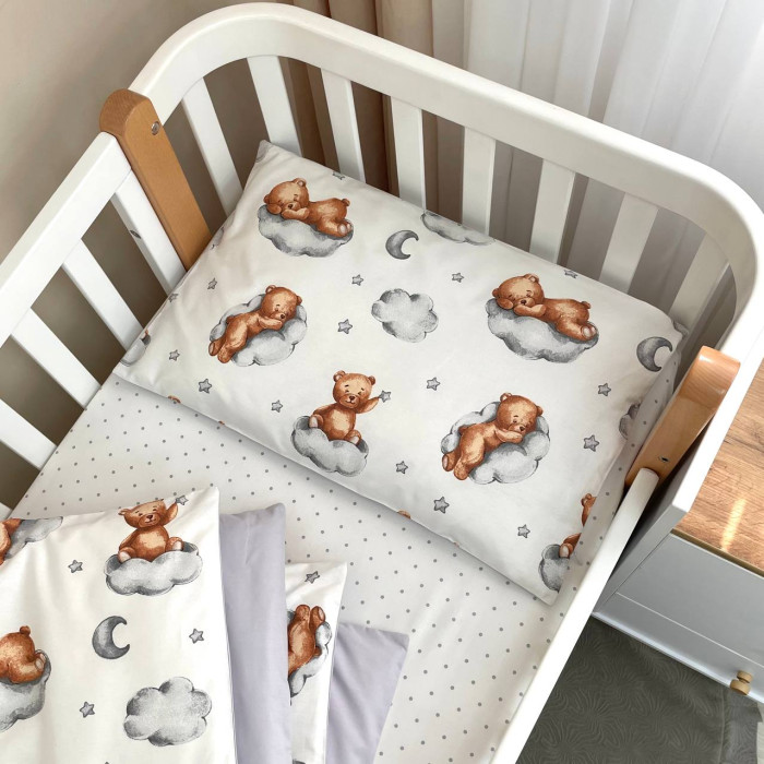 Змінна постіль Baby Mix Тедді сірий