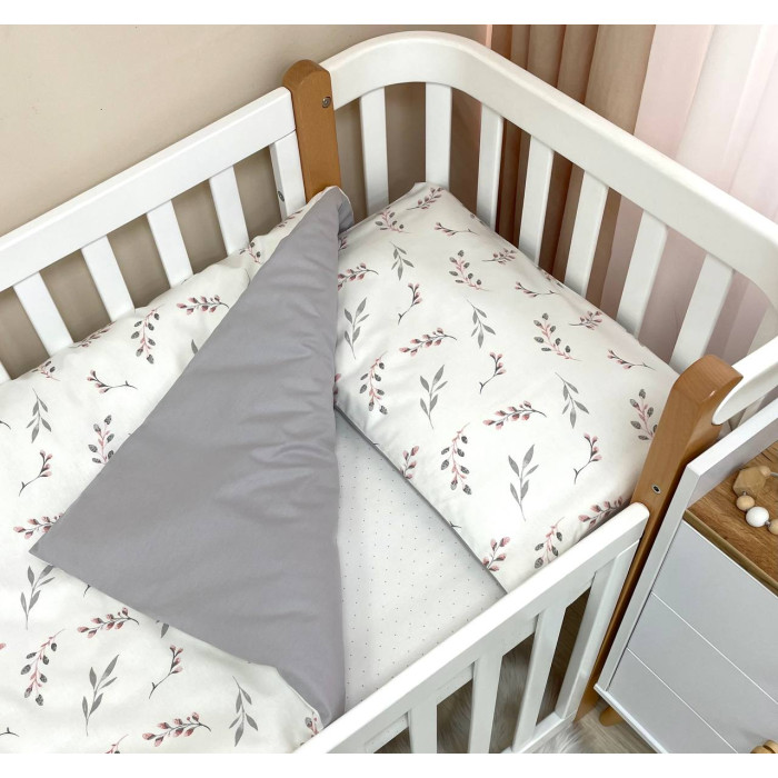 Змінна постіль Baby Dream Гілочки котики пудра