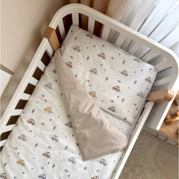 Змінна постіль Baby Dream New Машинки блакитні
