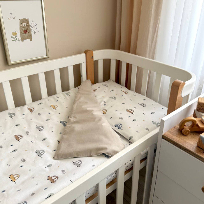 Змінна постіль Baby Dream New Машинки блакитні