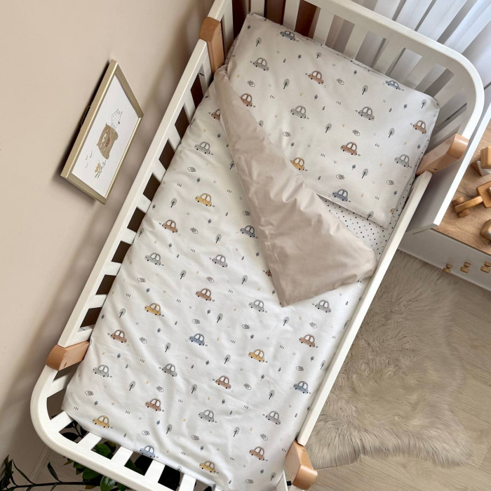 Змінна постіль Baby Dream New Машинки блакитні