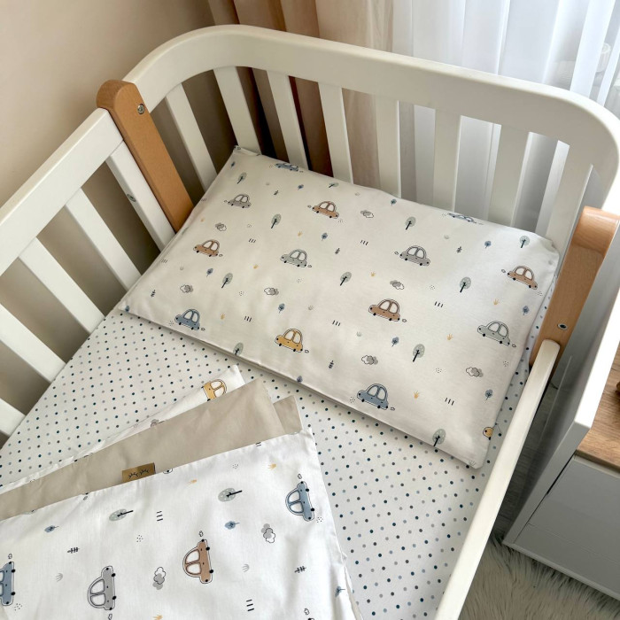 Змінна постіль Baby Dream New Машинки блакитні