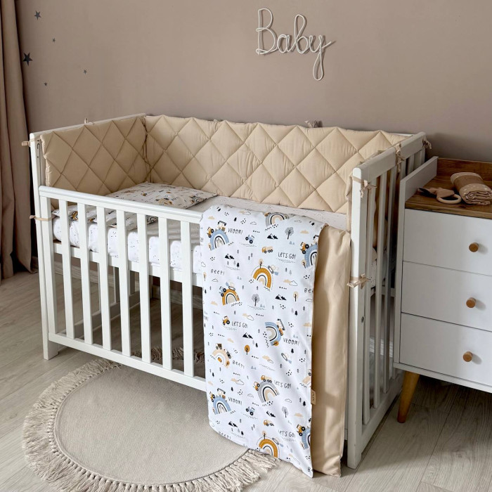 Комплект постільної білизни для новонародженого Baby Dream New Let`s Go