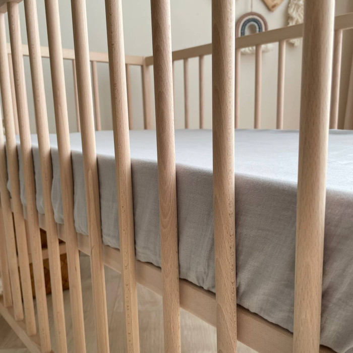 Простирадло муслін 120 х 60 сіре