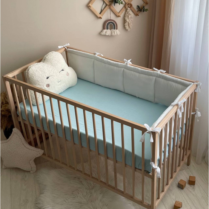 Простирадло муслін 120 х 60 блакитний