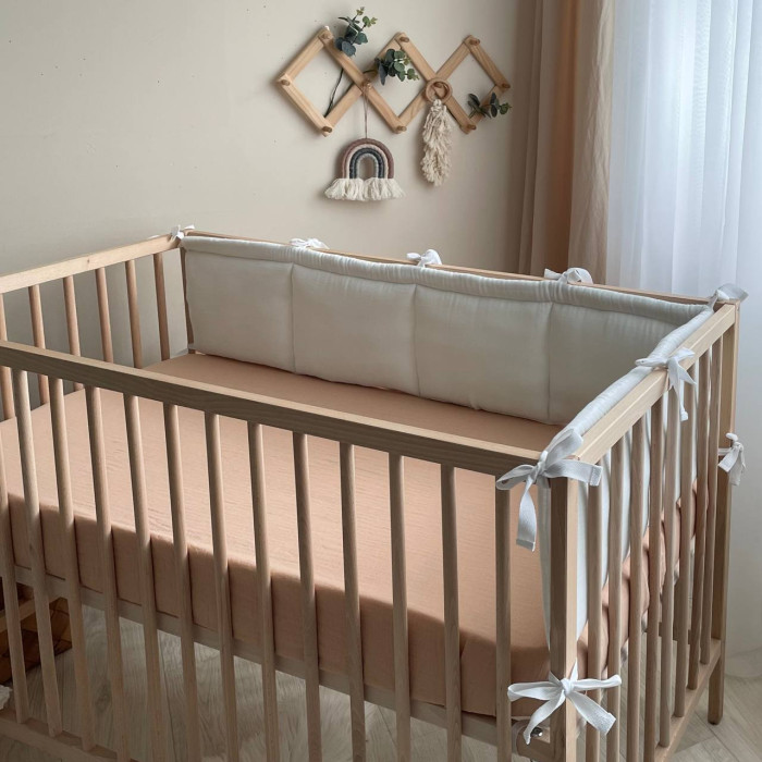 Простирадло муслін 120 х 60 бежевий